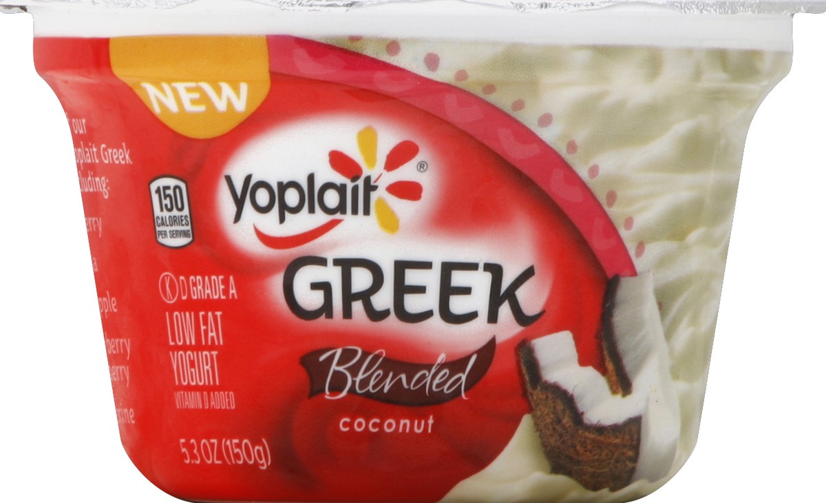 slide 3 of 3, Yoplait Coconut Blended Greek Yogurt, 5.3 oz