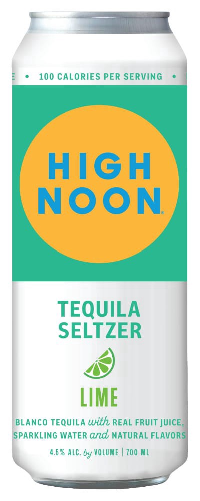 slide 2 of 3, High Noon Lime Tequila Hard Seltzer 700ml Can, 700 ml