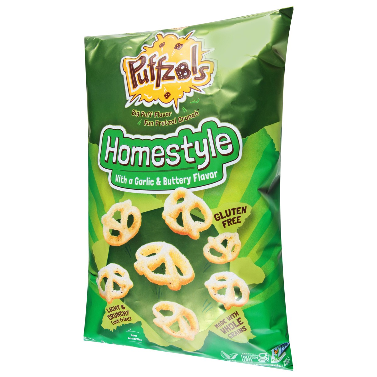 slide 9 of 9, Unique Snacks Puffzols Homestyle Pretzels 4.8 oz, 4.8 oz