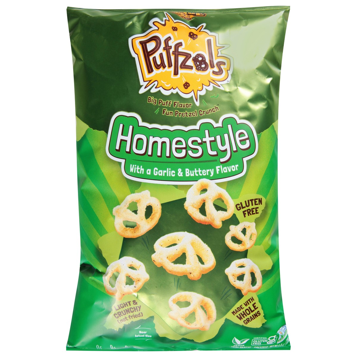 slide 1 of 9, Unique Snacks Puffzols Homestyle Pretzels 4.8 oz, 4.8 oz