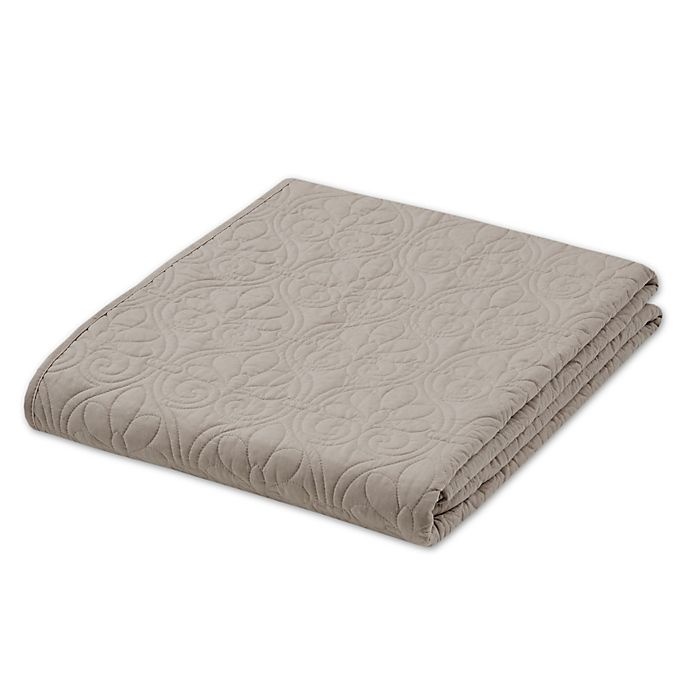 slide 1 of 5, Madison Park Quebec Throw Blanket - Khaki, 1 ct