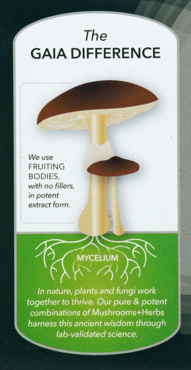 slide 2 of 13, Gaia Herbs Everyday Immune Mushrooms + Herbs, 60 ct