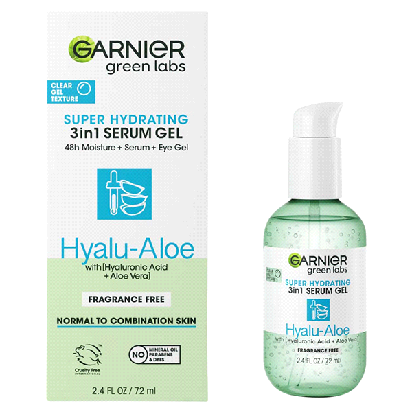 slide 1 of 1, Garnier Green Labs Hyalu-Aloe Super Hydrating Serum Gel - 2.4 fl oz, 2.4 fl oz