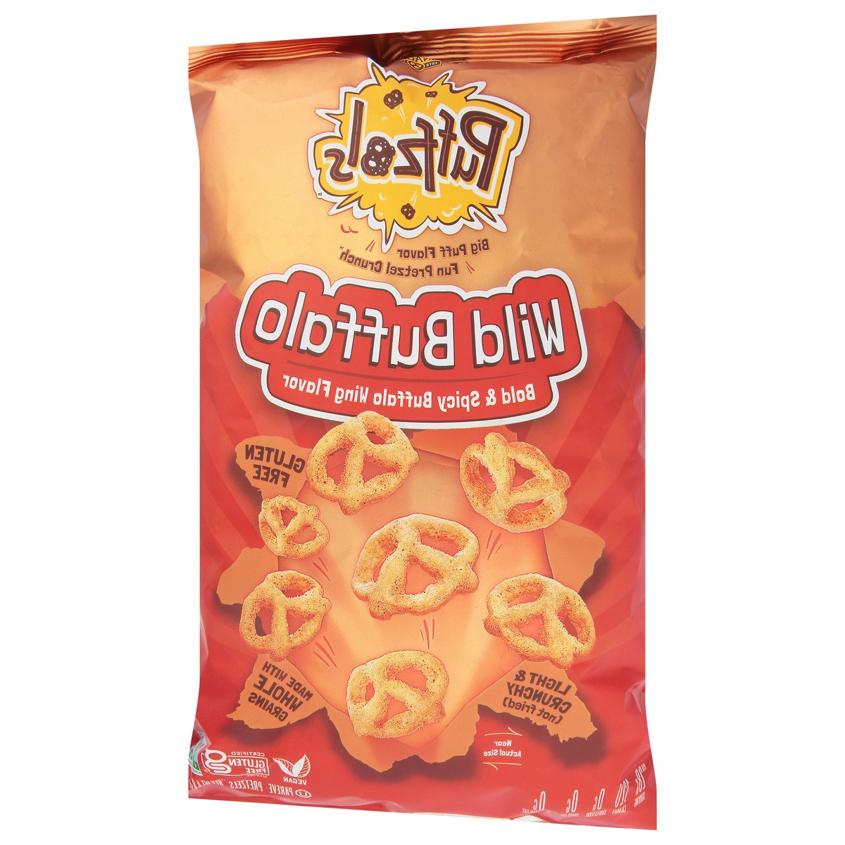 slide 9 of 9, Unique Snacks Puffzols Wild Buffalo Pretzels 4.8 oz, 4.8 oz