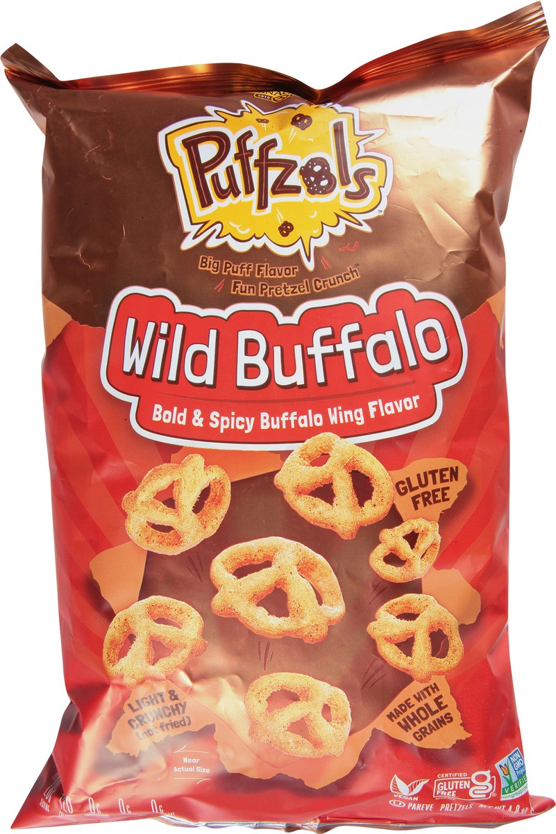 slide 4 of 9, Unique Snacks Puffzols Wild Buffalo Pretzels 4.8 oz, 4.8 oz