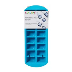 Kolorae Ice Tray - 16 Cube Colors, Set of 4