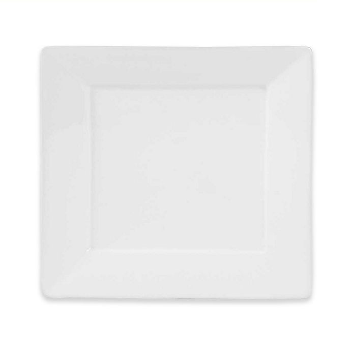 slide 1 of 3, Everyday White by Fitz and Floyd Square Dinner Plates - White, 4 ct