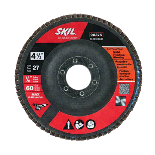 slide 1 of 1, SKIL 4-1/2 inch Flap Disc Grinding Wheel, 1 ct