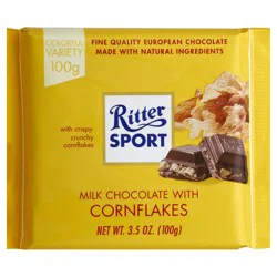 Ritter Sport Milk Chocolate with Cornflakes Candy Bar