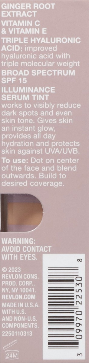 slide 11 of 13, Revlon Illuminance Broad Spectrum SPF 15 Light Tan 313 Serum Tint 0.94 fl oz, 1 ct