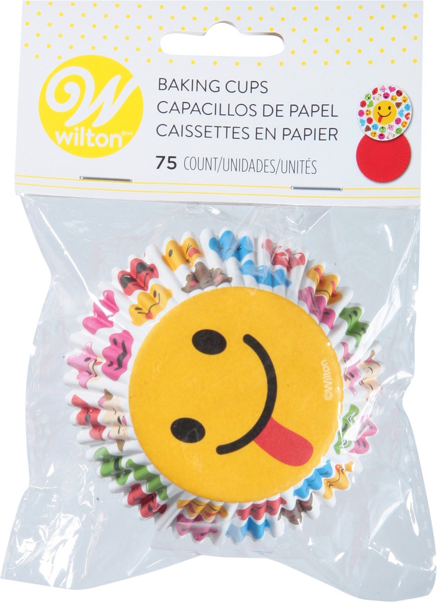 slide 2 of 9, Wilton Emoji Solids Baking Cups 75 Each, 75 ct