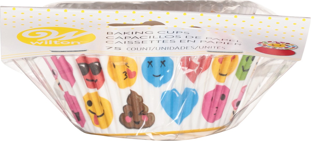 slide 6 of 9, Wilton Emoji Solids Baking Cups 75 Each, 75 ct