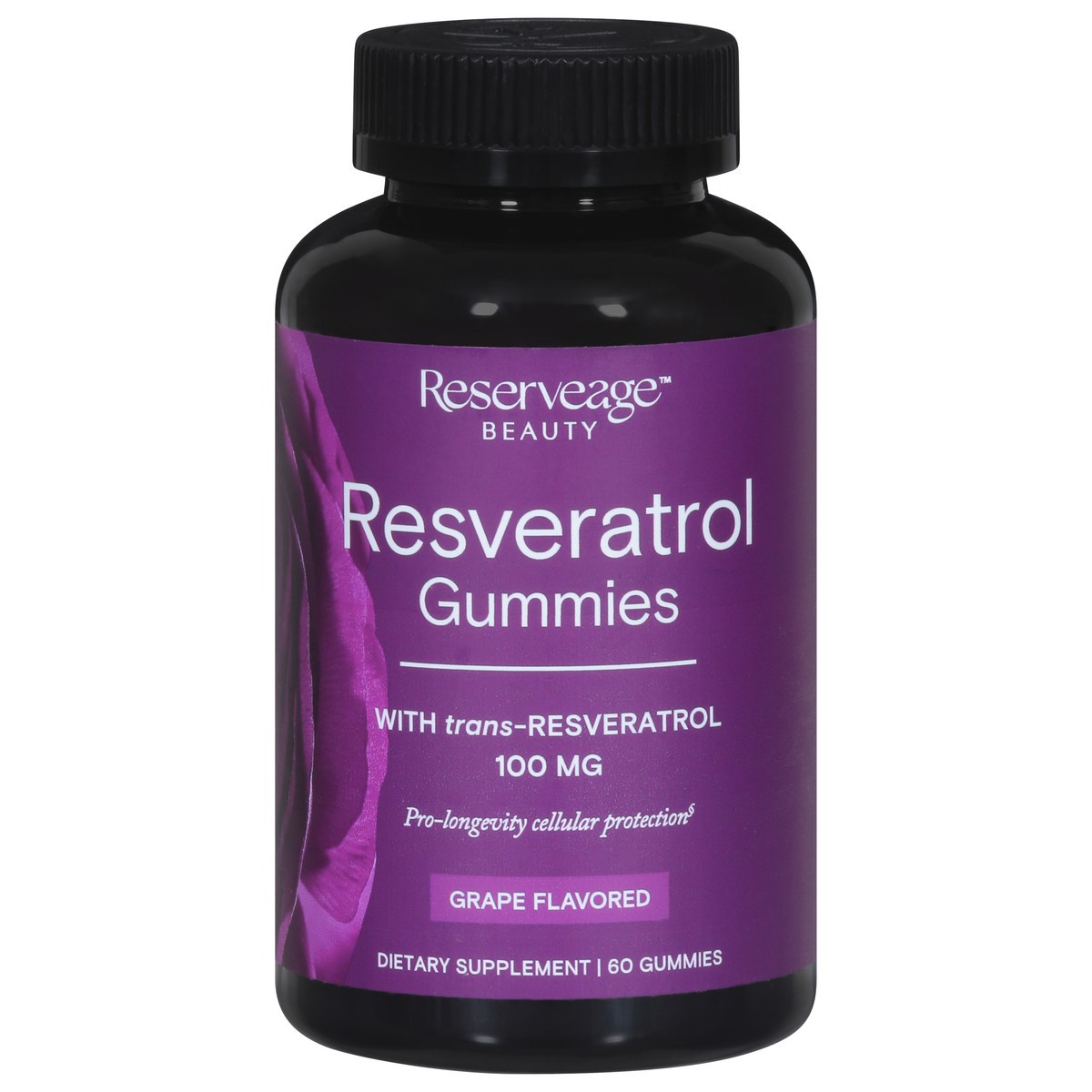 slide 14 of 14, Reserveage Gummies 100 mg Grape Flavor Resveratol 60 Gummies, 60 ct