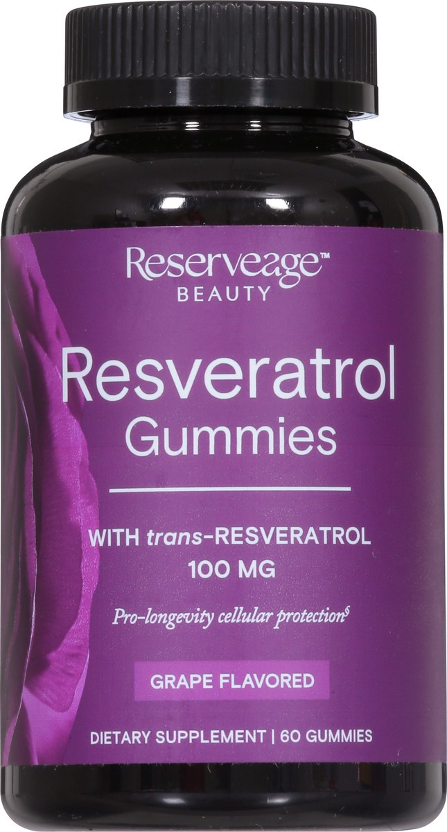 slide 10 of 14, Reserveage Gummies 100 mg Grape Flavor Resveratol 60 Gummies, 60 ct