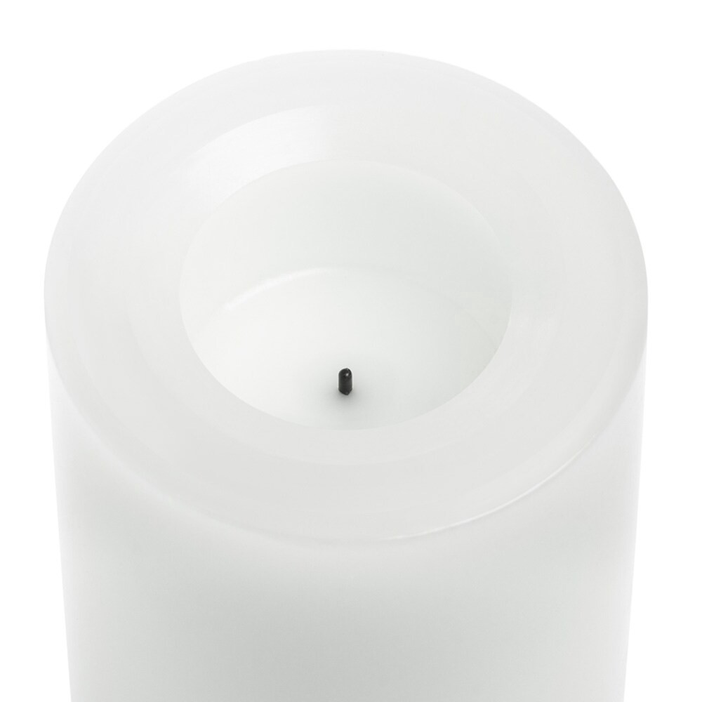 slide 4 of 6, Sterno Home Premier All-Weather Flameless Wax Led Candle - White, 3 in x 6 in