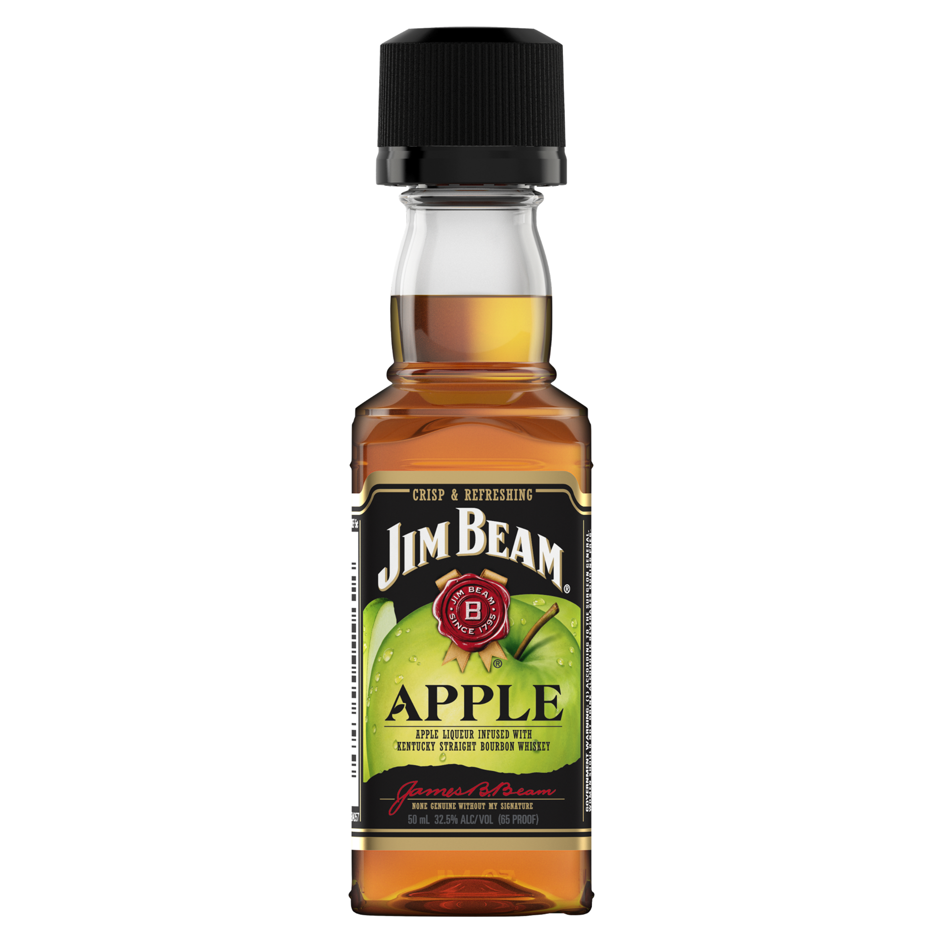 slide 3 of 4, Jim Beam Apple Liqueur with Kentucky Straight Bourbon Whiskey 50 ml, 50 ml