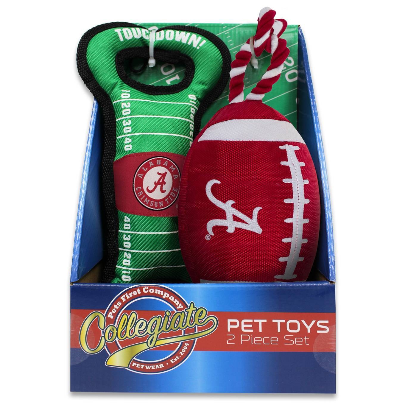 slide 1 of 1, NCAA Alabama Crimson Tide Dog Toy Gift Set, 2 ct