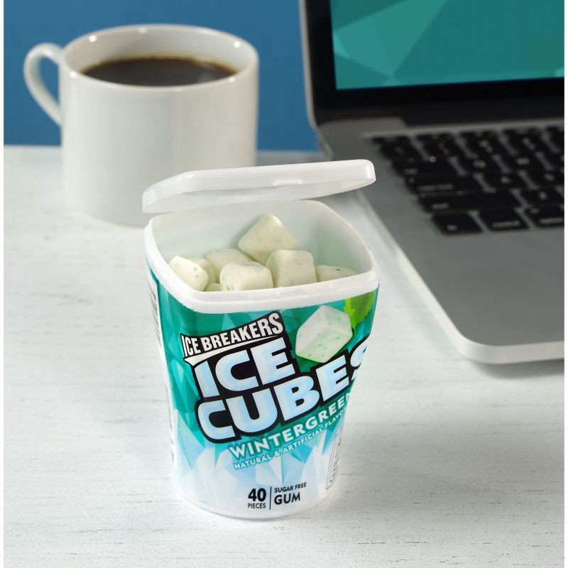 slide 2 of 5, Ice Breakers Ice Cubes Wintergreen Sugar Free Gum - 40ct, 40 ct
