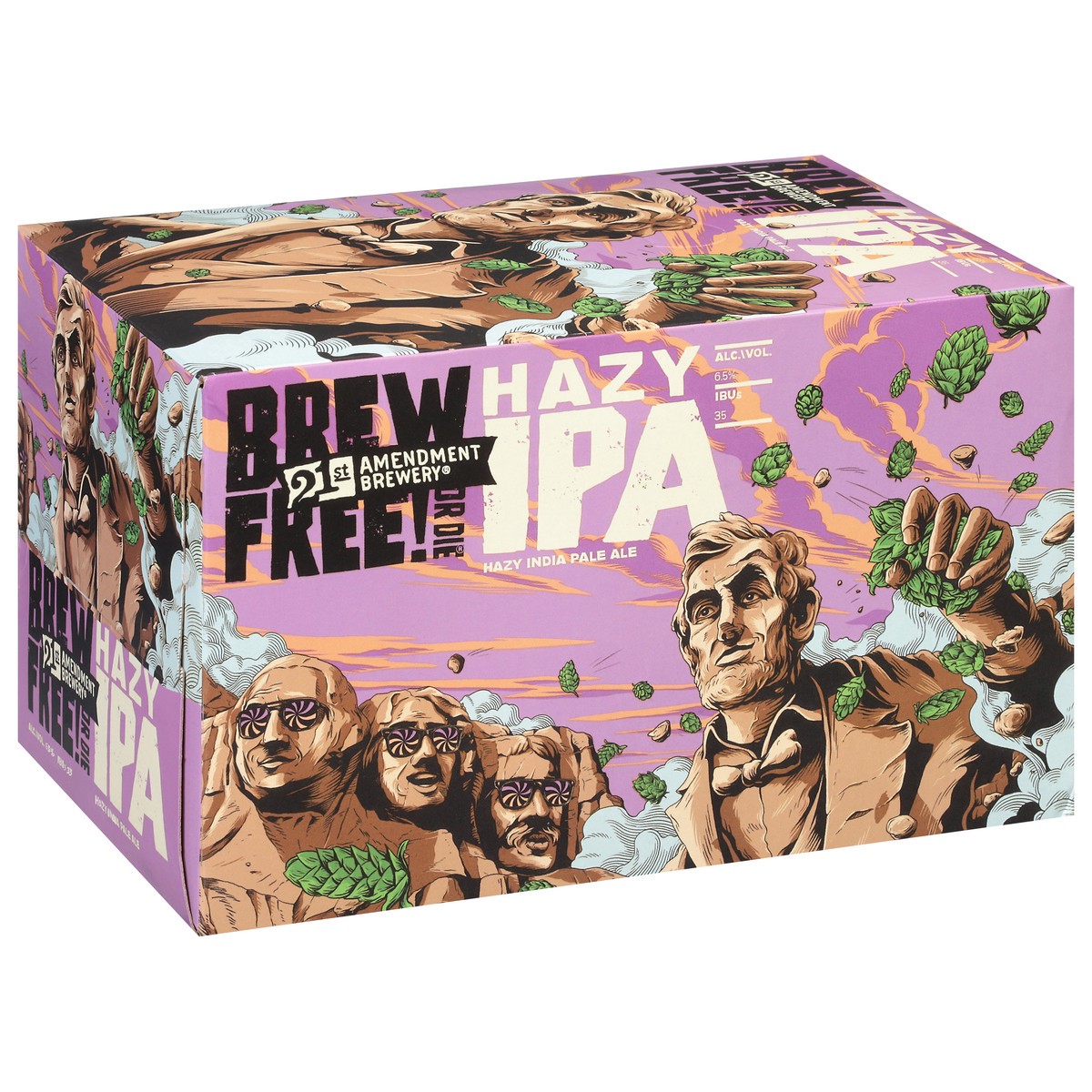 slide 2 of 9, 21st Amendment Brewery Brew Free Hazy Ipa, 12 oz