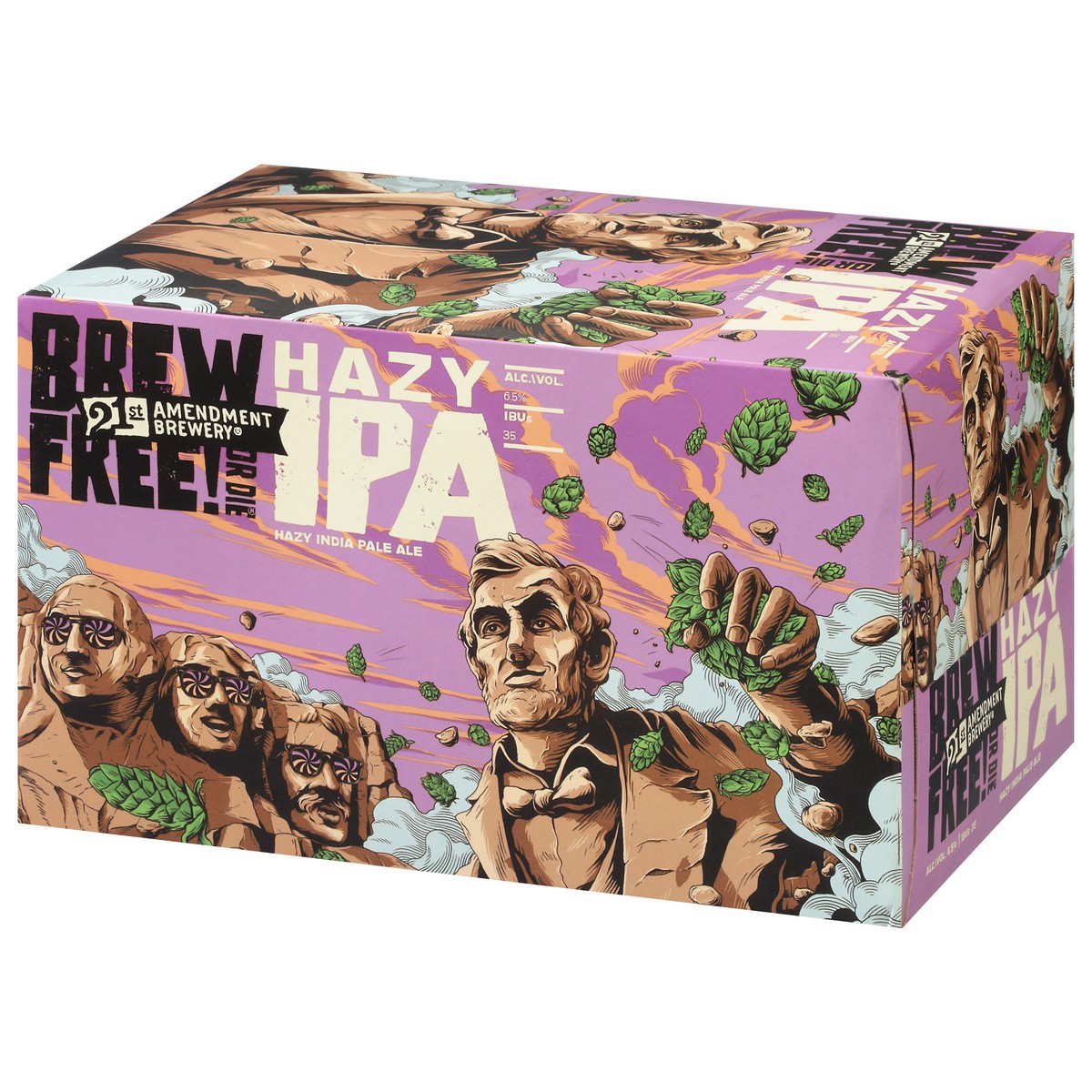 slide 3 of 9, 21st Amendment Brewery Brew Free Hazy Ipa, 12 oz