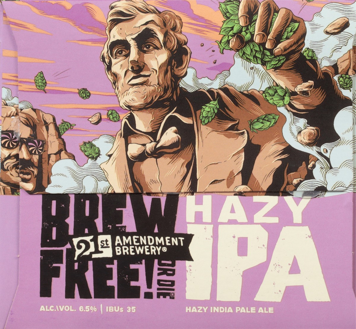 slide 7 of 9, 21st Amendment Brewery Brew Free Hazy Ipa, 12 oz