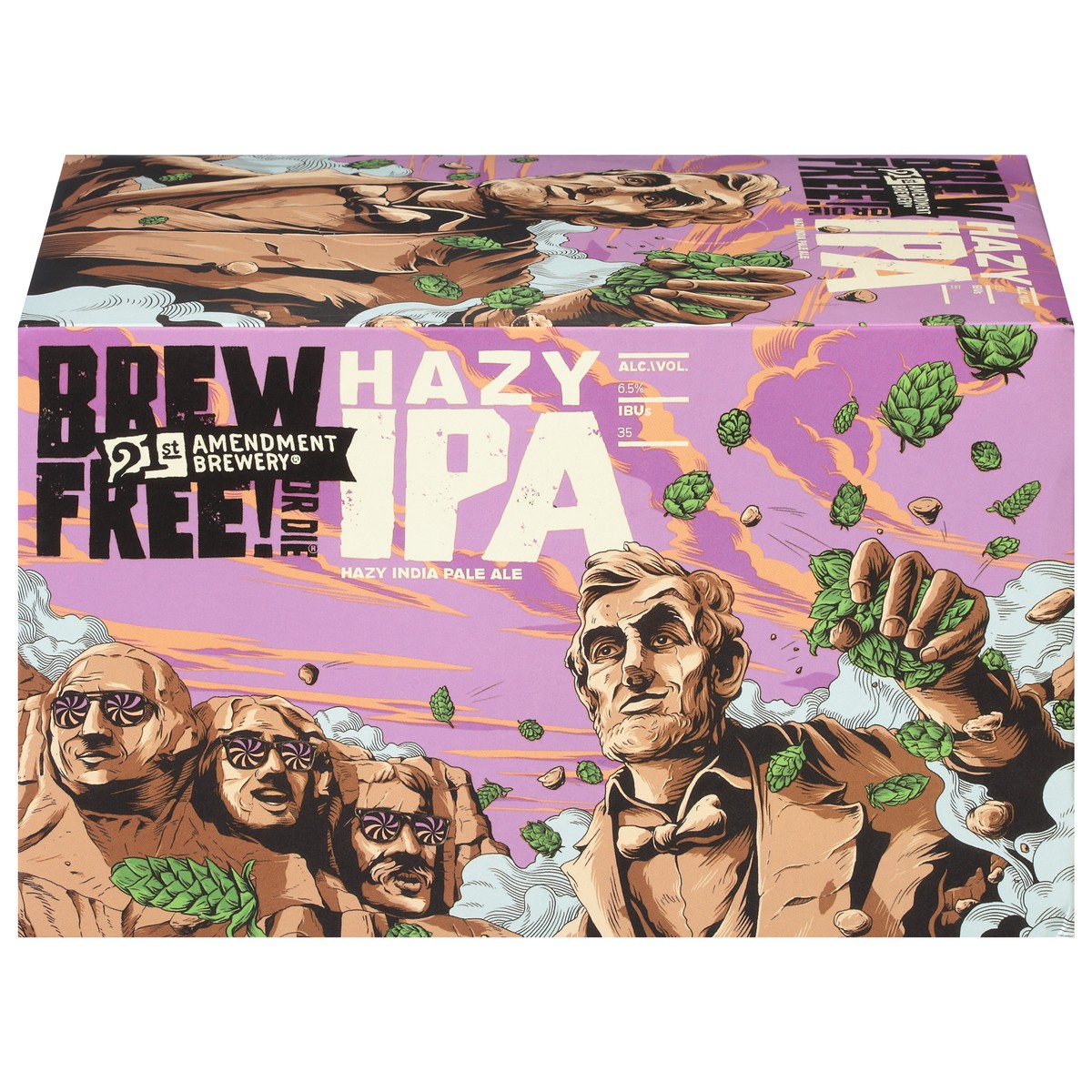 slide 1 of 9, 21st Amendment Brewery Brew Free Hazy Ipa, 12 oz