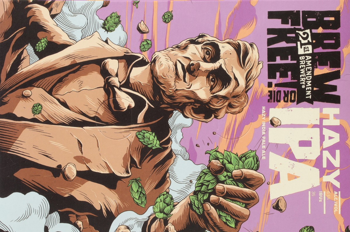 slide 9 of 9, 21st Amendment Brewery Brew Free Hazy Ipa, 12 oz