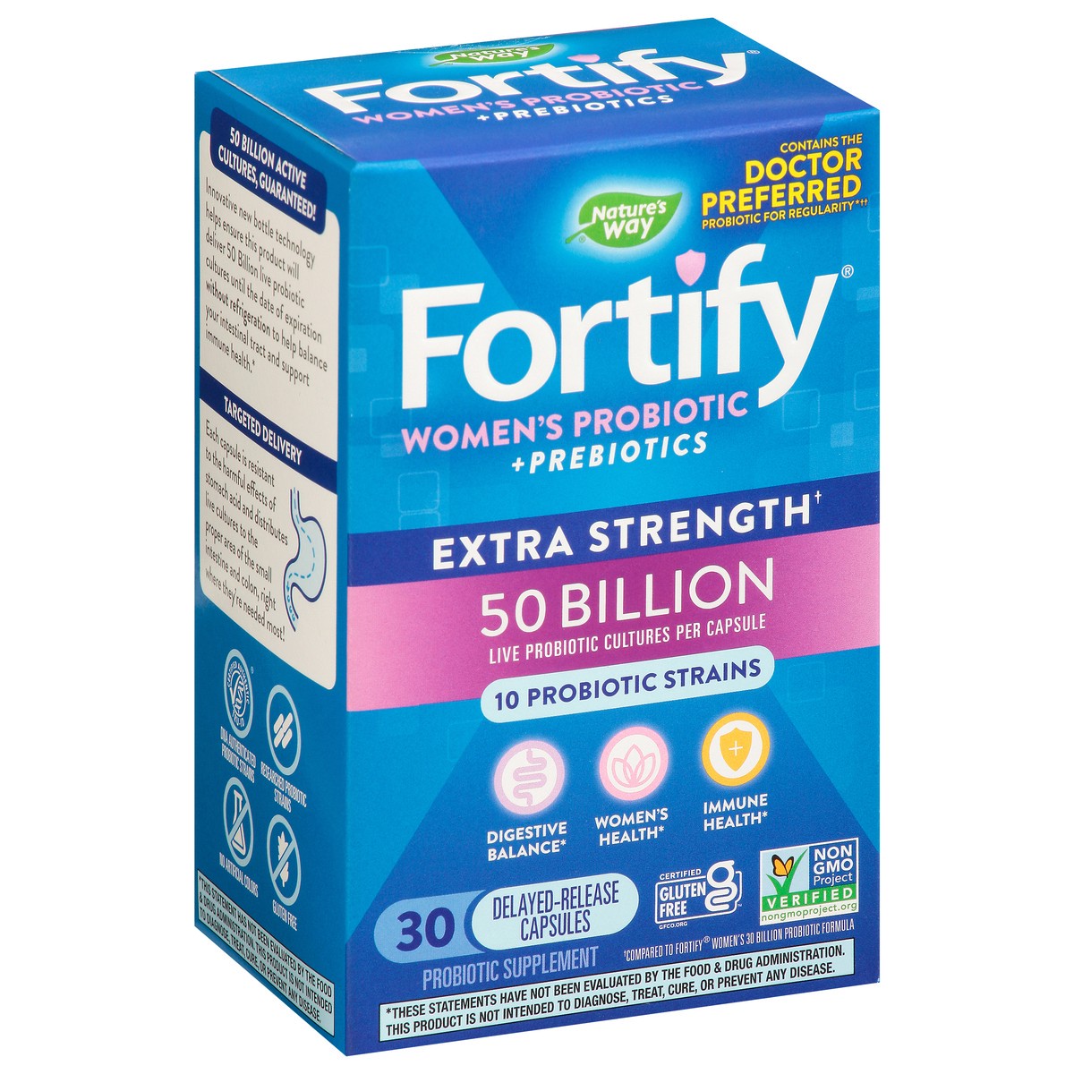 slide 4 of 10, Nature's Way Fortify Women's 50 Billion Daily Probiotic, 30 ct