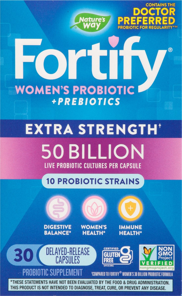 slide 10 of 10, Nature's Way Fortify Women's 50 Billion Daily Probiotic, 30 ct