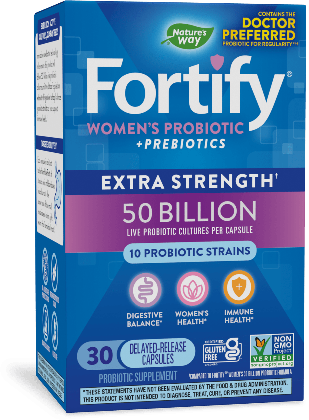 slide 1 of 10, Nature's Way Fortify Women's 50 Billion Daily Probiotic, 30 ct