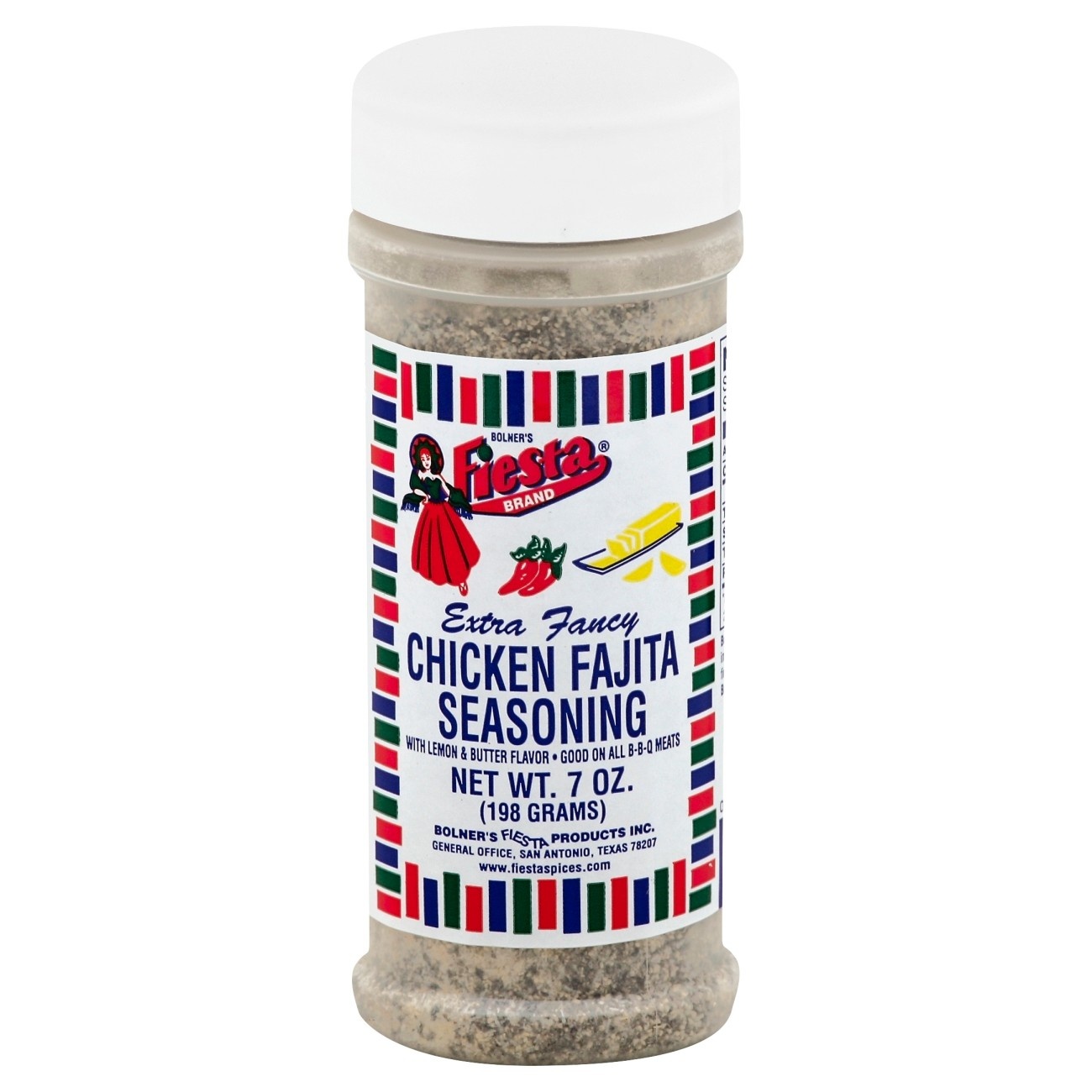 slide 1 of 6, Bolner's Fiesta Extra Fancy Chicken Fajita Seasoning, 7 oz