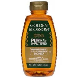 Golden Blossom Honey Premium Pure & Unfiltered Honey 16 oz