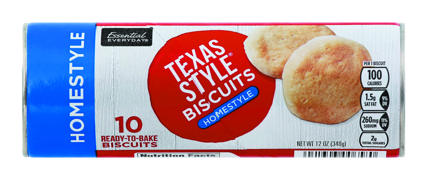 slide 1 of 1, Essential Everyday Texas Homestyle Biscuits, 12 oz