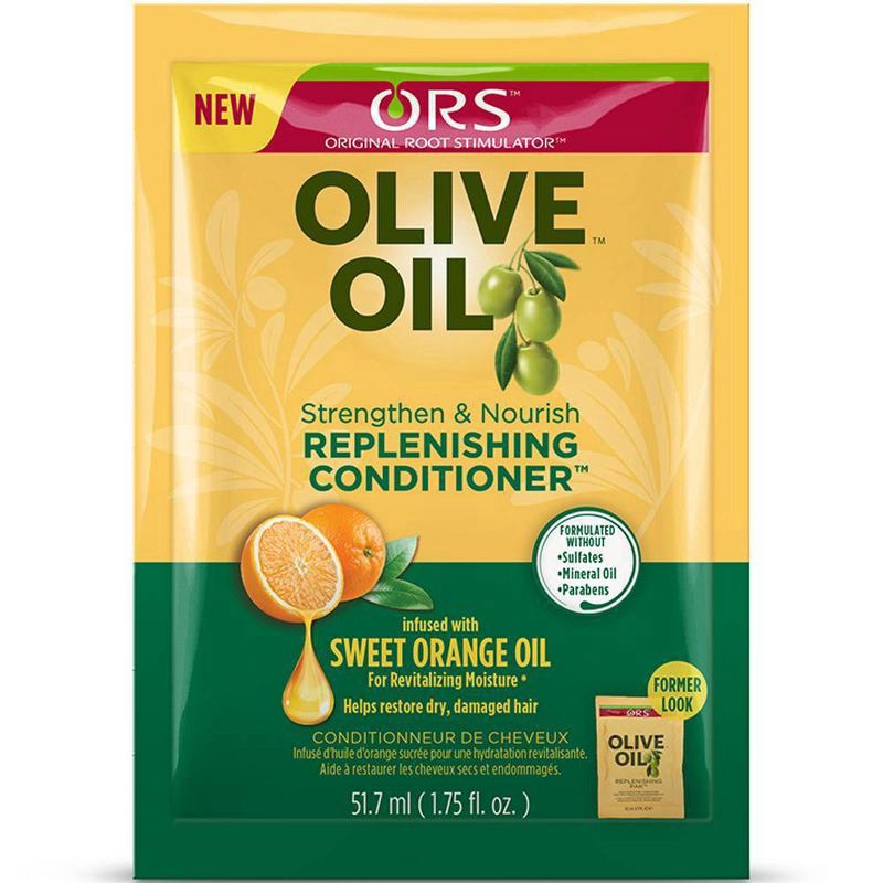 slide 2 of 5, ORS Olive Oil Strengthen & Nourish Replenishing Conditioner - 1.75 fl oz, 1.75 fl oz