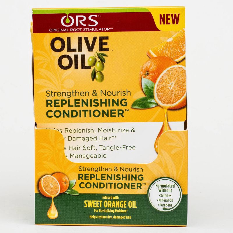 slide 5 of 5, ORS Olive Oil Strengthen & Nourish Replenishing Conditioner - 1.75 fl oz, 1.75 fl oz