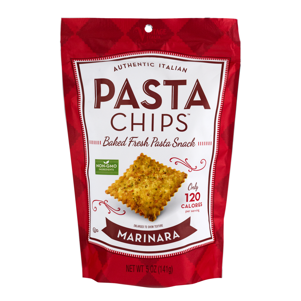 slide 1 of 1, Pasta Chips Marinara Pasta Snacks, 5 oz