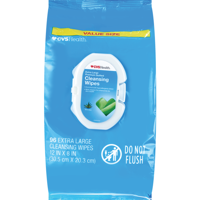 slide 1 of 1, CVS Health Cvs Adult Cleansing Wipes 96Ct, 96 ct