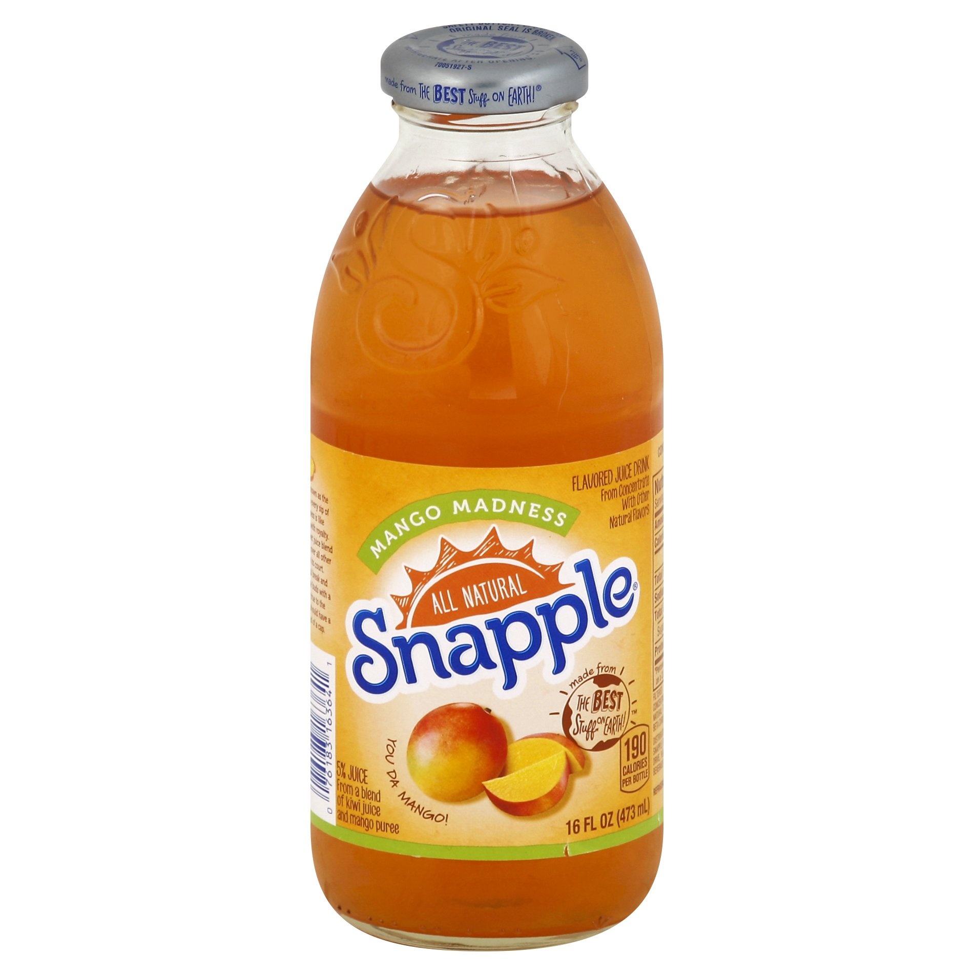 slide 1 of 4, Snapple Mango Madness, 16 fl oz