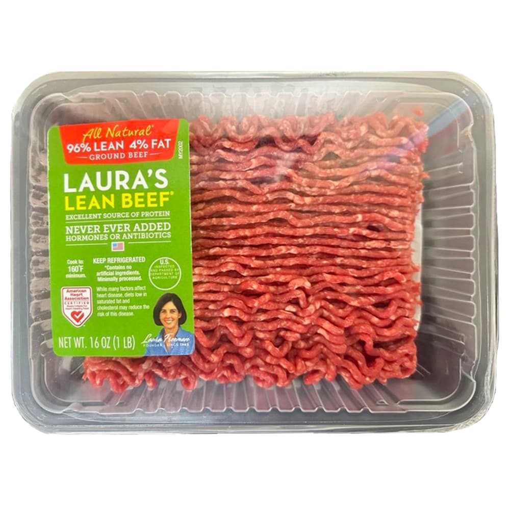 slide 1 of 1, Laura's Lean 96%/4% Ground Beef 16 oz, 16 oz