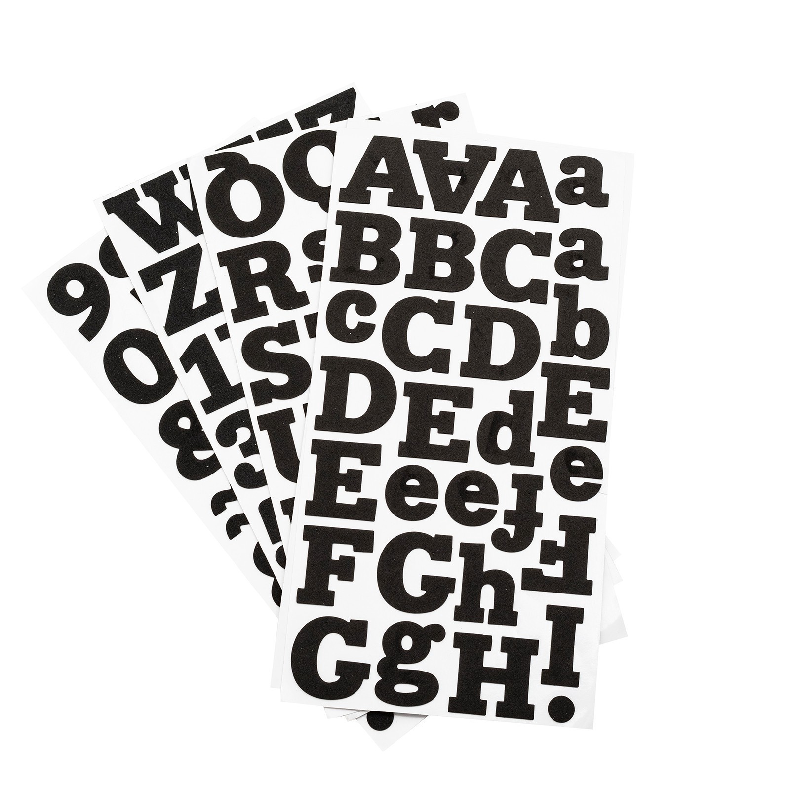 slide 2 of 3, Large Black Foam Alphabet Stickers By Recollections, 1 in