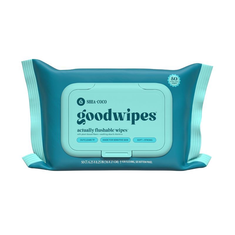 slide 7 of 8, Goodwipes® Shea-Coco™ Actually Flushable Wipes™, 100 ct