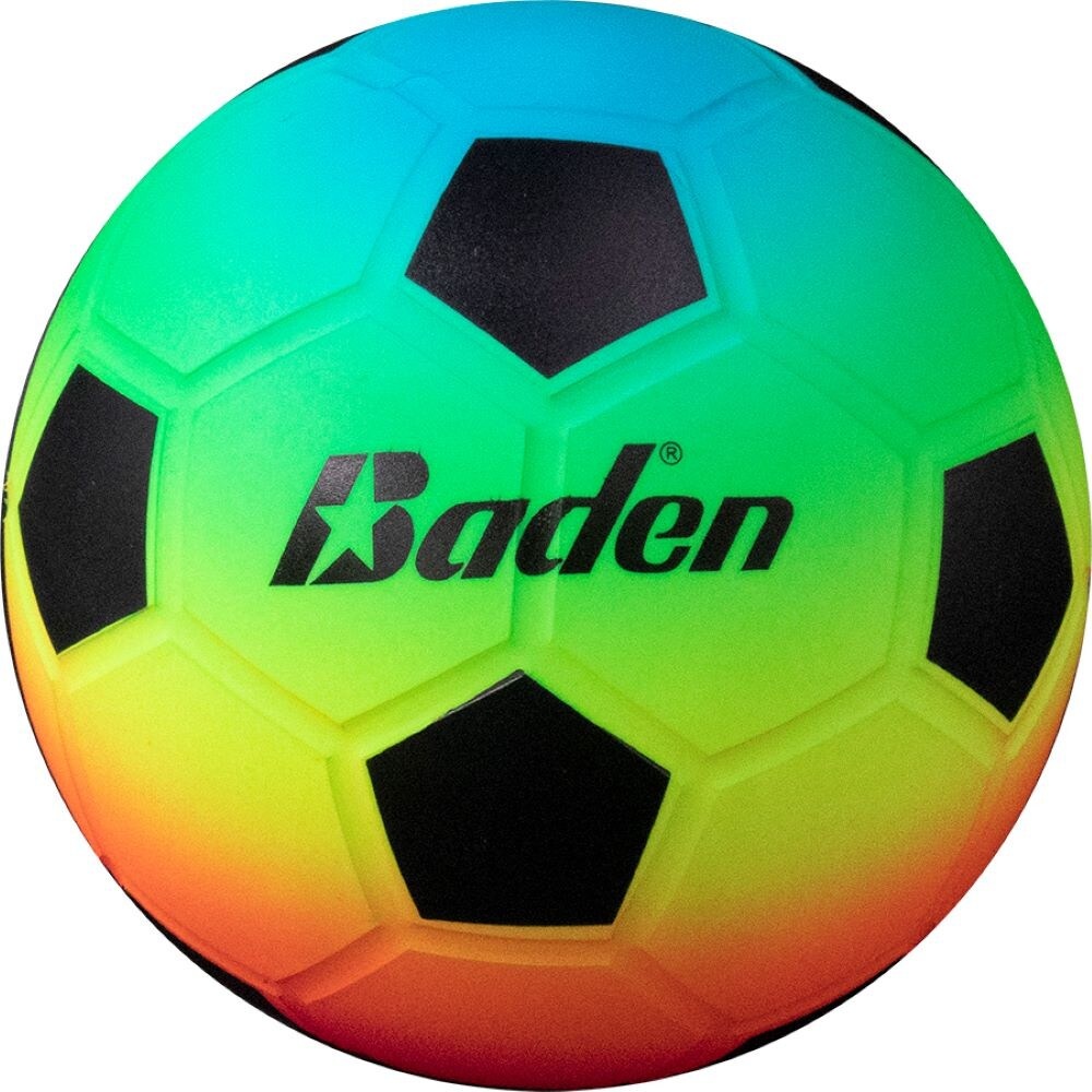 slide 1 of 1, Baden Vinyl Soccer Ball - Rainbow, 7.5 in