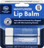 slide 1 of 1, Kroger Mosturizing Lip Balm, 2 ct