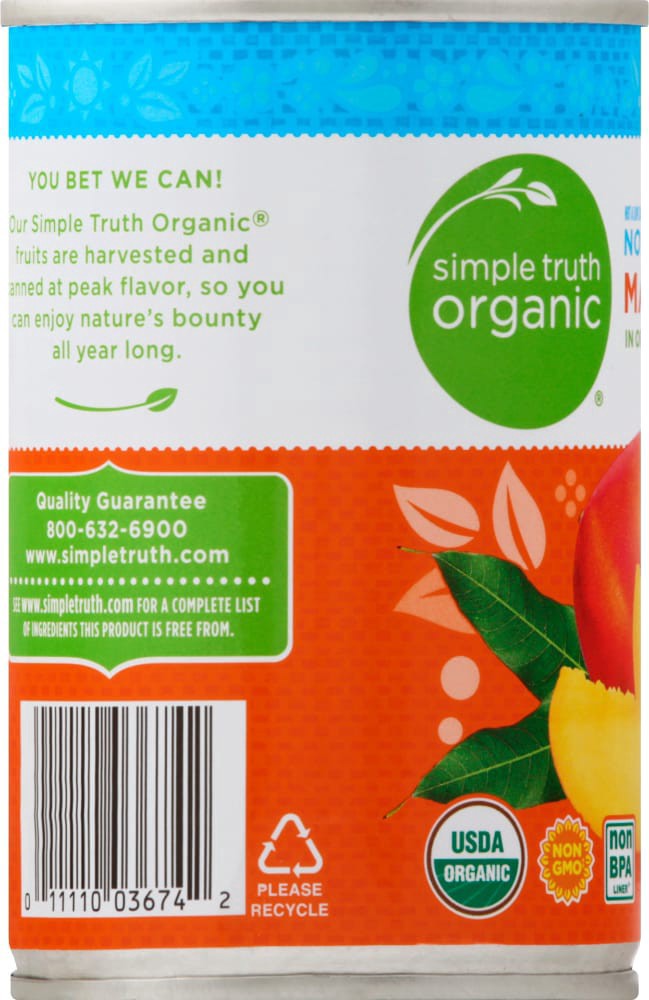 slide 3 of 4, Simple Truth Mango, in Organic Mango Juice, Slices, 14.1 oz