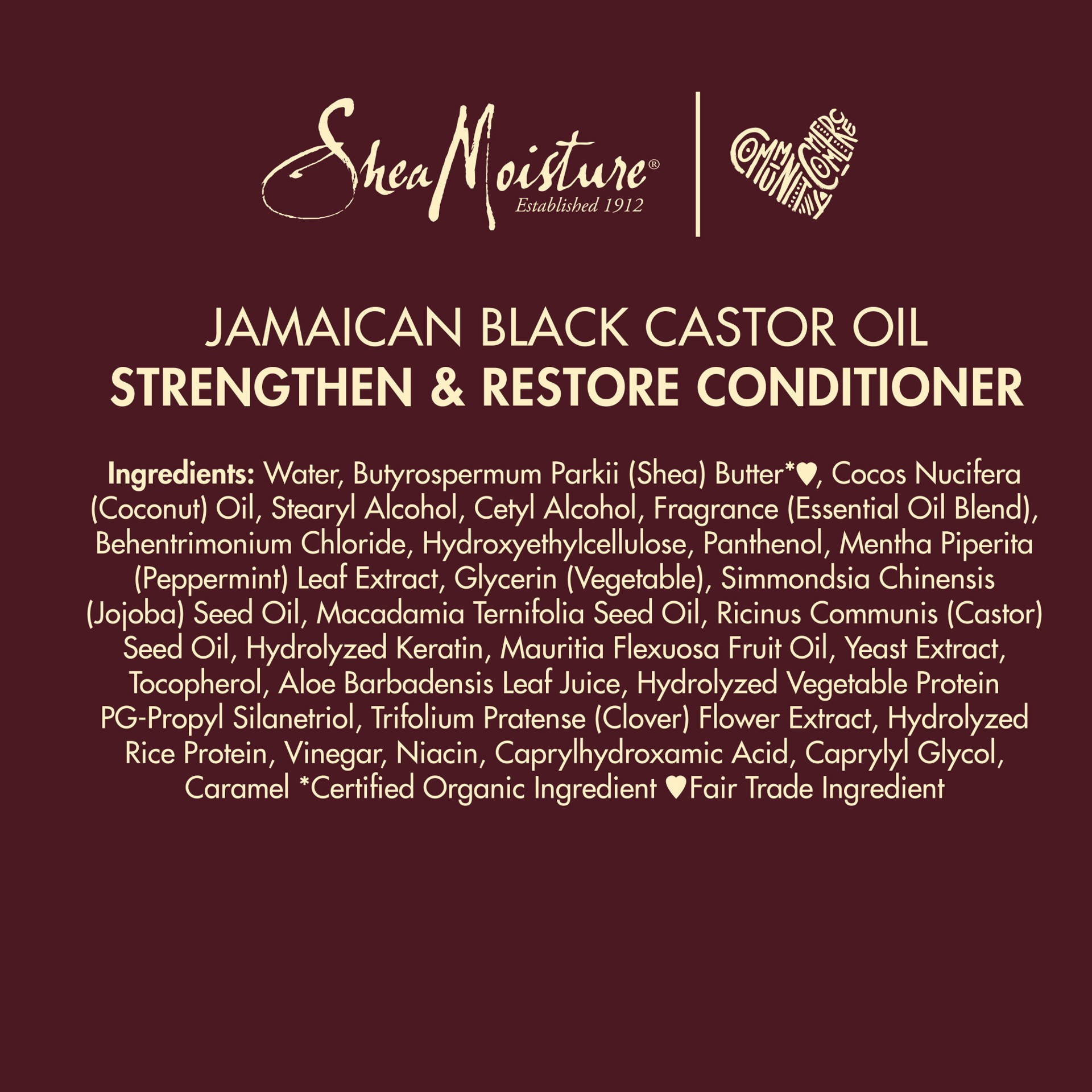 slide 2 of 4, SheaMoisture Strengthen and Restore Rinse Out Hair Conditioner 100% Pure Jamaican Black Castor Oil, 13 oz, 13 oz