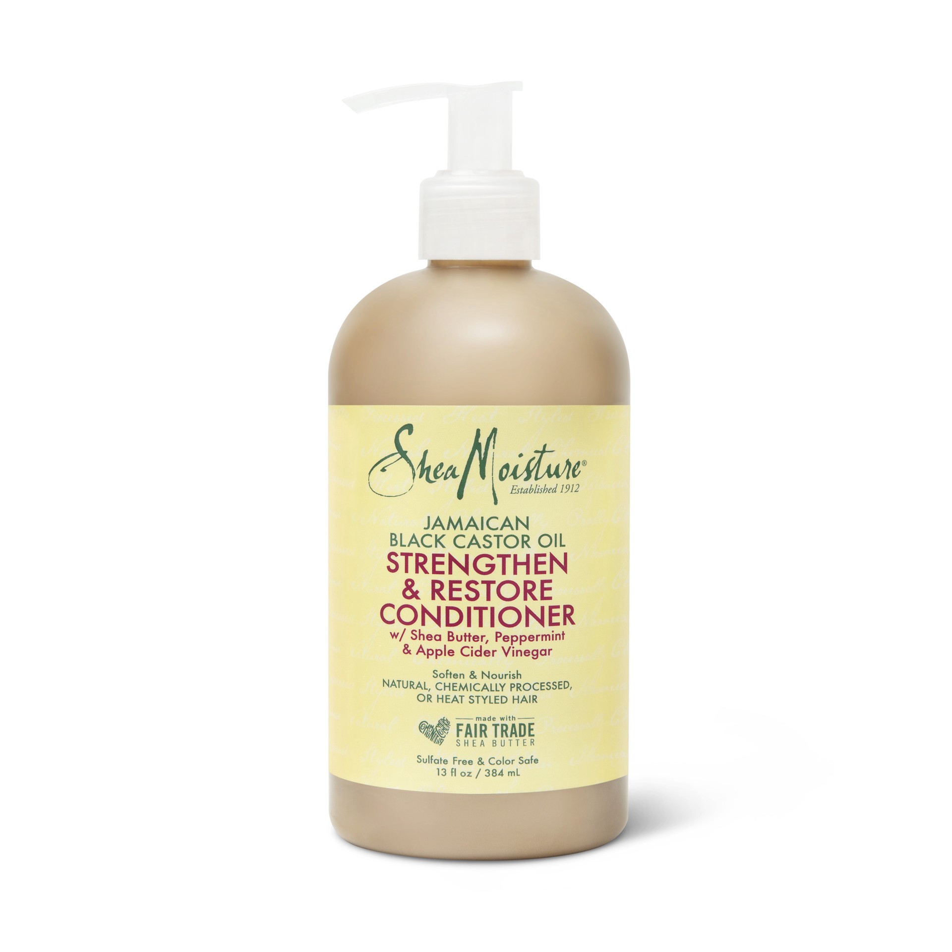 slide 1 of 4, SheaMoisture Strengthen and Restore Rinse Out Hair Conditioner 100% Pure Jamaican Black Castor Oil, 13 oz, 13 oz