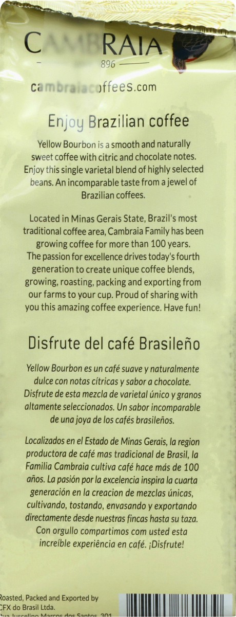 slide 8 of 9, Cambraia Medium Roast Ground 100% Arabica Brazil Yellow Bourbon Coffee 12 oz, 12 oz