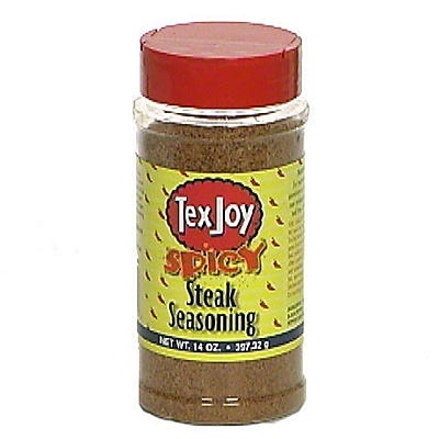 slide 1 of 1, TexJoy Spicy Steak Seasoning, 14 oz