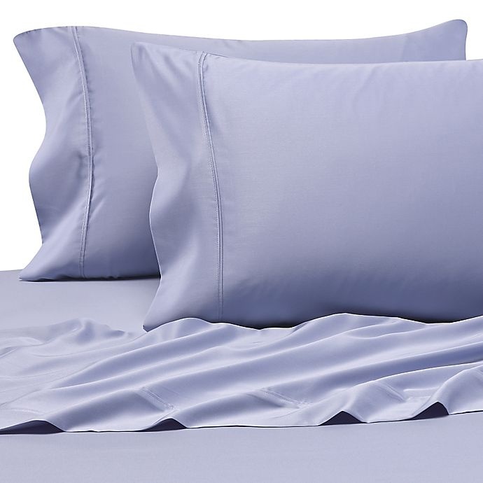 slide 1 of 1, Pure Beech 400-Thread-Count Modal Sateen Standard/Queen Pillowcases - Blue, 2 ct