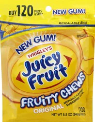 JUICY FRUIT Bulk Chewing Gum, Value Pack, 120 ct Bag